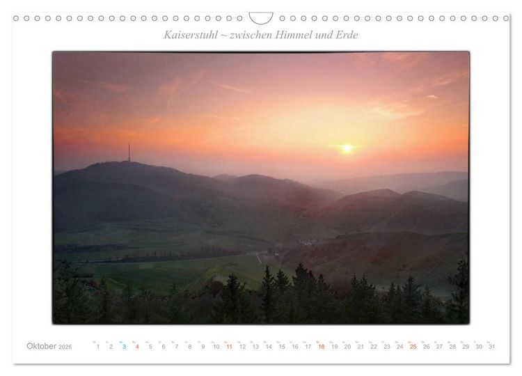Produktbild: Kaiserstuhl zwischen Himmel und Erde (Wandkalender 2026 DIN A3 quer), CALVENDO Monatskalender
