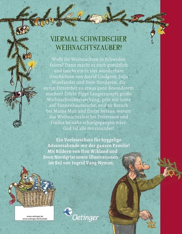 Produktbild: God Jul! Weihnachten mit Pippi Langstrumpf, Pettersson und Findus, Lotta und Mama Muh