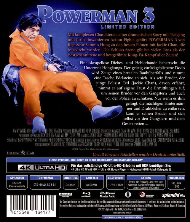 Produktbild: Powerman 3 - Legacy Collection LTD. - 4K HDR 2-Disc Limited Edition (4K Ultra HD) (+ Blu-ray)