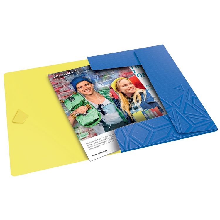 Produktbild: LEITZ Eckspannermappe UrbanChic blau DIN A4