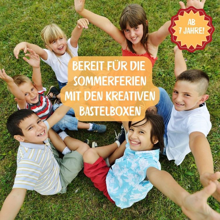Produktbild: Die Ferien-Bastelbox: Hurra, es sind Ferien! Der ultimative Kreativspa&szlig; f&uuml;r jede Ferienwoche