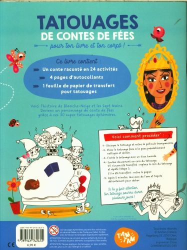 Produktbild: Blanche-Neige et les sept nains : 30 tatouages &eacute;ph&eacute;m&egrave;res