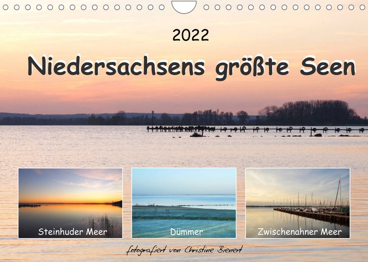Produktbild: Niedersachsens gr&ouml;&szlig;te Seen (Wandkalender 2022 DIN A4 quer)