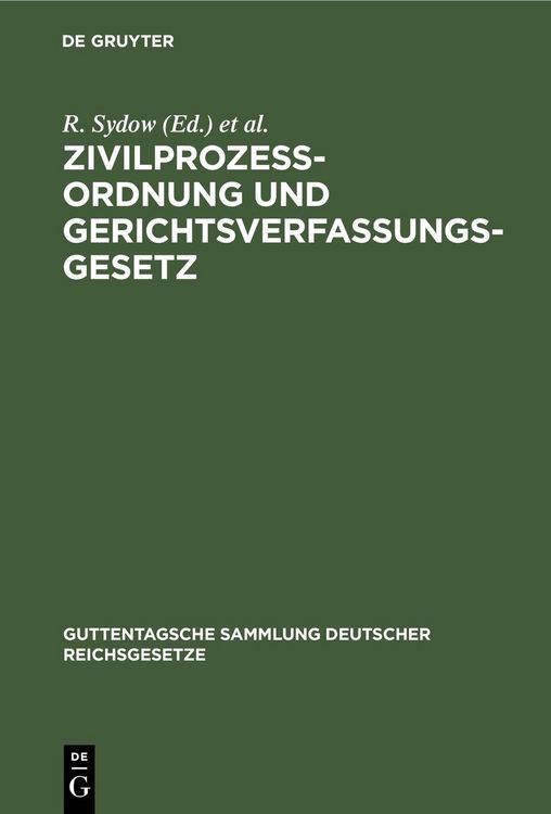 Produktbild: Zivilprozessordnung und Gerichtsverfassungsgesetz