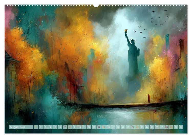 Produktbild: Visionen aus Linie und Raum (Wandkalender 2027 DIN A2 quer), CALVENDO Monatskalender