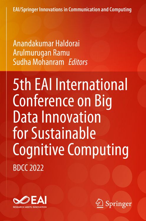 Produktbild: 5th EAI International Conference on Big Data Innovation for Sustainable Cognitive Computing