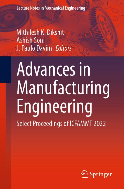 Produktbild: Advances in Manufacturing Engineering