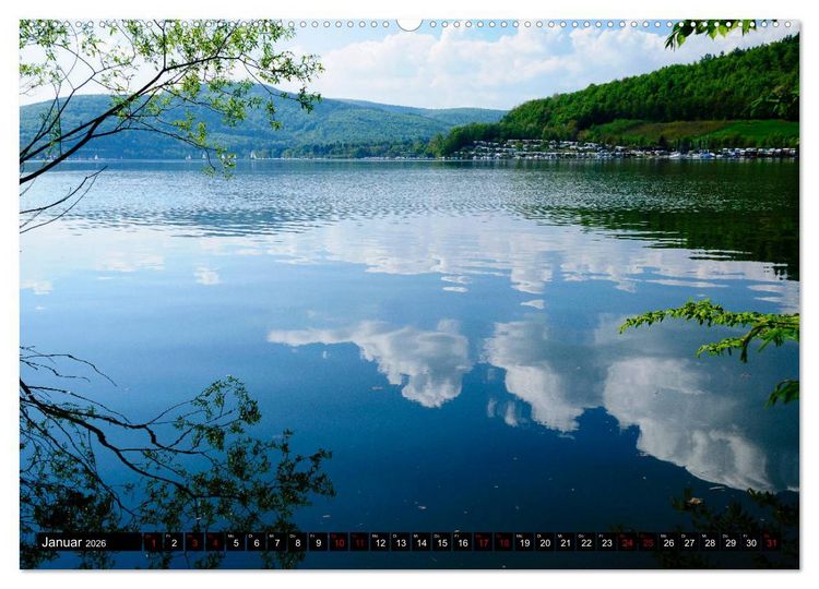 Produktbild: Rund um den Edersee (hochwertiger Premium Wandkalender 2026 DIN A2 quer), Kunstdruck in Hochglanz