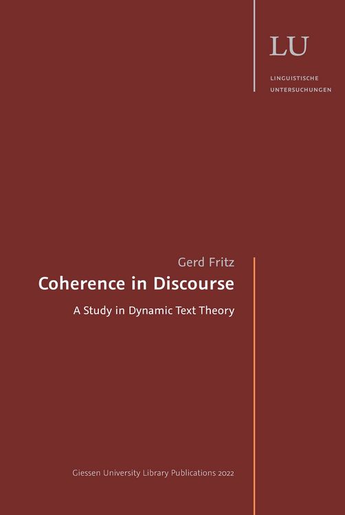 Produktbild: Coherence in Discourse