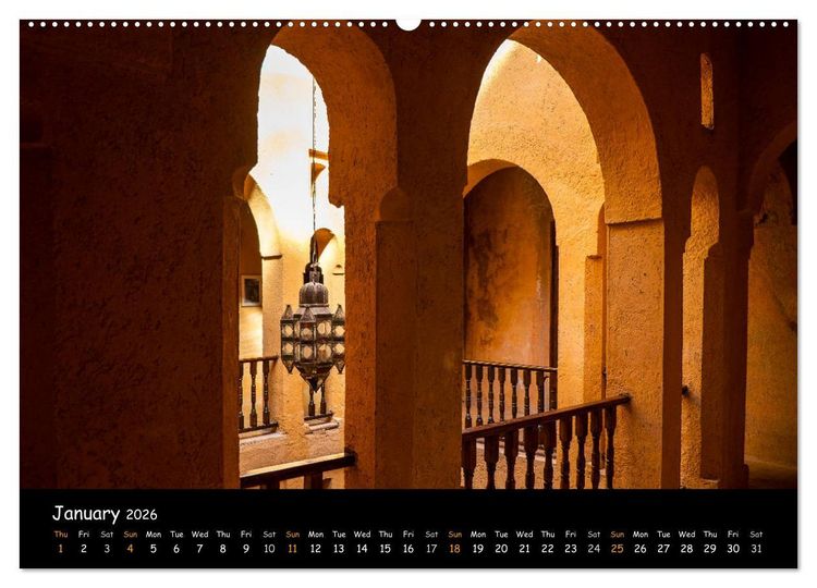 Produktbild: Impressions of Morocco 2026 (High Quality Premium Wall Calendar 2026 DIN A2 landscape),CALVENDO 12 Month Wall Calendar