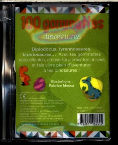 Produktbild: Dinosaures : 100 gommettes