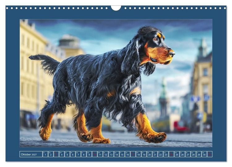 Produktbild: Gordon Setter. Edle Seelen in der Natur (Wandkalender 2027 DIN A3 quer), CALVENDO Monatskalender