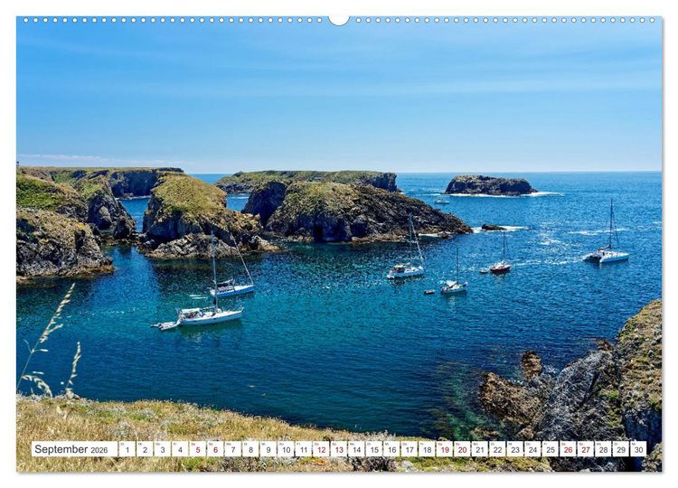 Produktbild: Belle Ile en Mer - Ein bretonisches Paradies (Wandkalender 2026 DIN A2 quer), CALVENDO Monatskalender