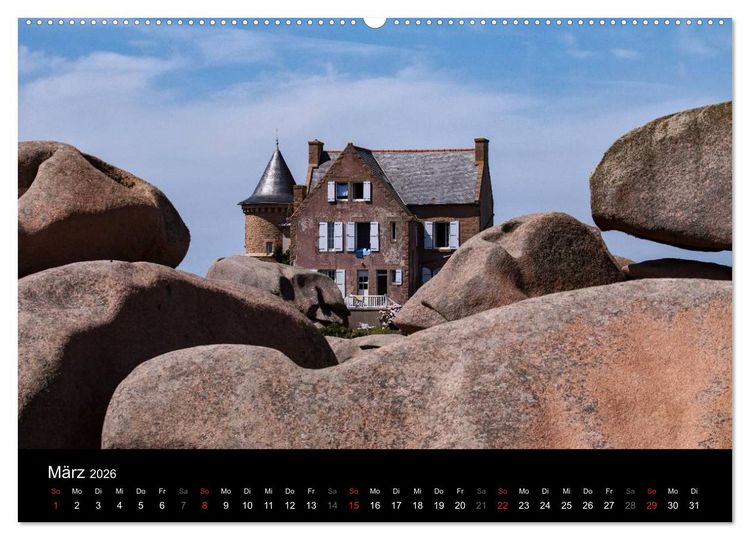 Produktbild: Bretagne - Fotoreise von der Cote de Granit Rose zur Ile de Brehat (hochwertiger Premium Wandkalender 2026 DIN A2 quer), Kunstdruck in Hochglanz