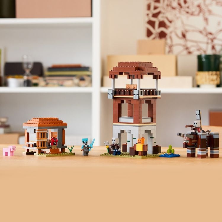 Produktbild: LEGO Minecraft 21278 Ein Verw&uuml;ster am Pl&uuml;nderer-Au&szlig;enposten, Gamer Spiel