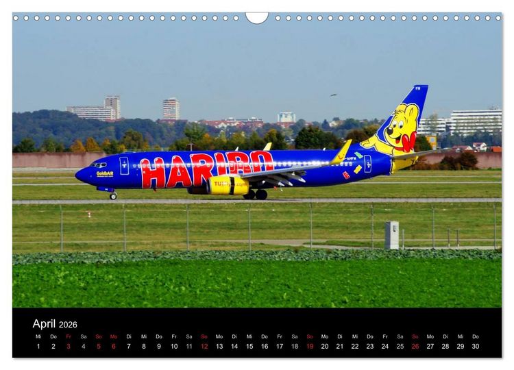 Produktbild: Giganten der L&uuml;fte am Airport Stuttgart (Wandkalender 2026 DIN A3 quer), CALVENDO Monatskalender