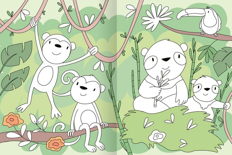 Produktbild: Mein gro&szlig;es buntes Malbuch &ndash; Tiere