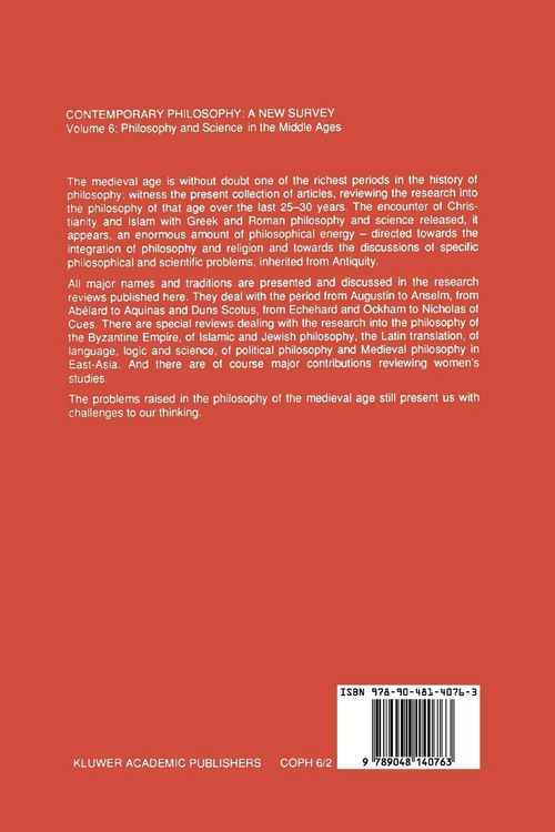 Produktbild: Philosophie et science au Moyen Age / Philosophy and Science in the Middle Ages
