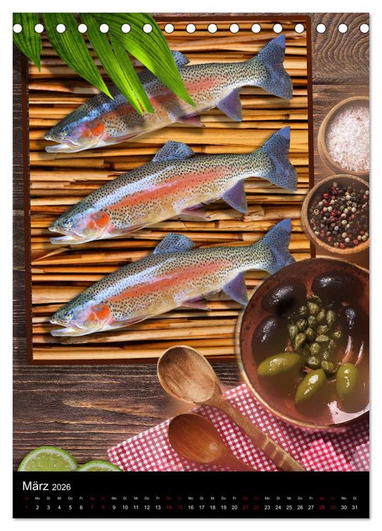 Produktbild: Fine Art Food (Tischkalender 2026 DIN A5 hoch), CALVENDO Monatskalender