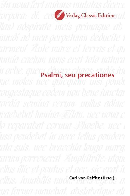 Produktbild: Psalmi, seu precationes