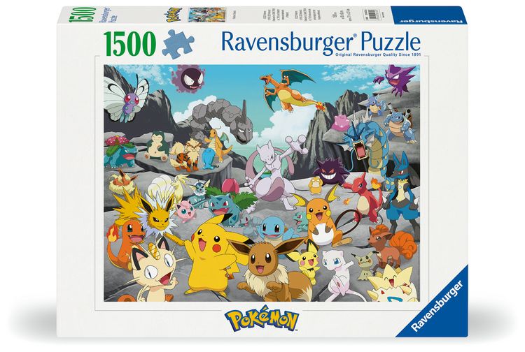 Produktbild: Erwachsenenpuzzle 1500 Teile - Pok&eacute;mon Classics