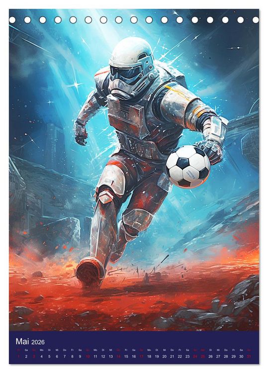 Produktbild: Our future in space. Pulsierendes Leben auf neuen Planeten (Tischkalender 2026 DIN A5 hoch), CALVENDO Monatskalender
