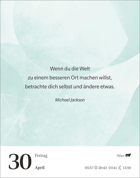 Produktbild: Gute Gedanken tanken Tagesabrei&szlig;kalender 2027 - Denkanst&ouml;&szlig;e f&uuml;r das ganze Jahr