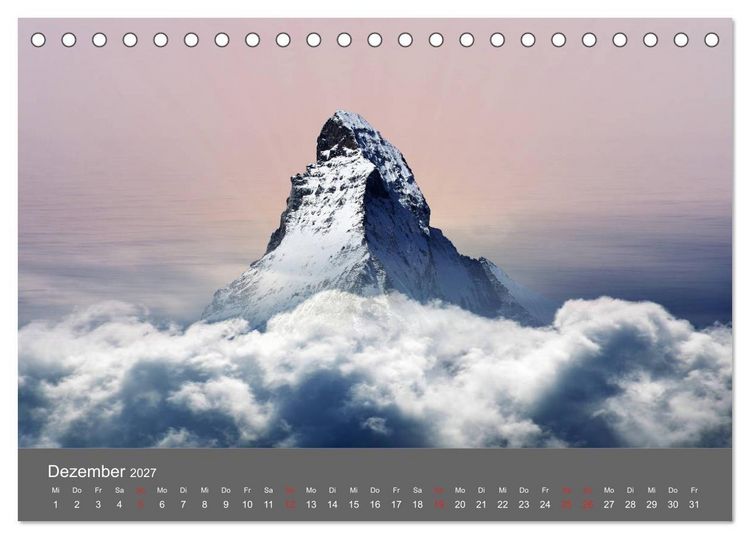 Produktbild: Bergsteigen - Extremsport am Limit (Tischkalender 2027 DIN A5 quer), CALVENDO Monatskalender