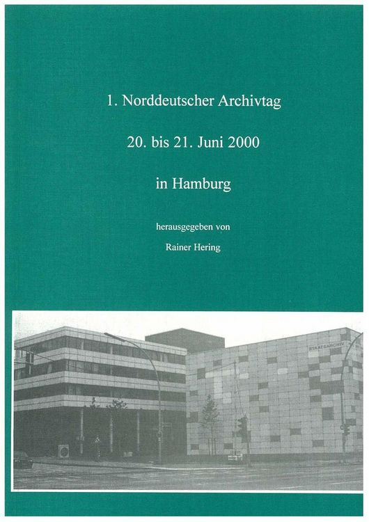 Produktbild: Norddeutscher Archivtag (1.)