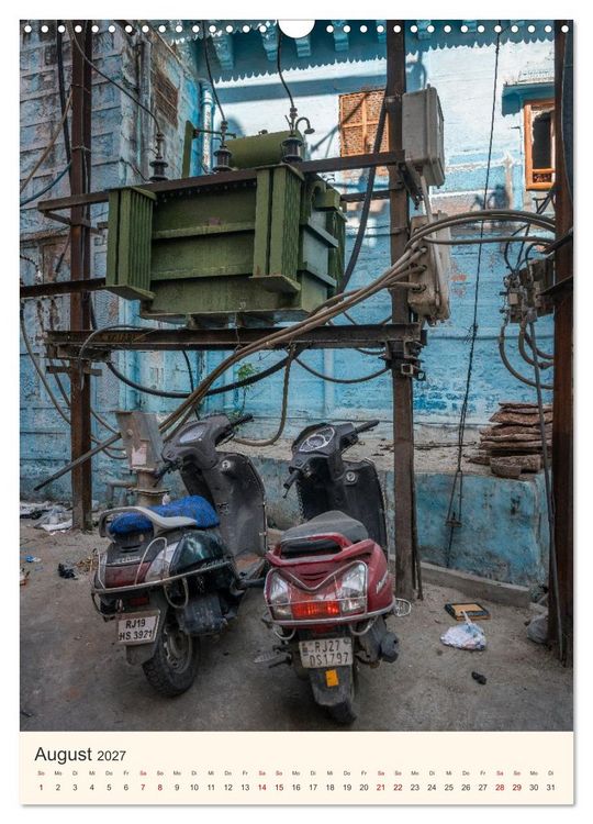 Produktbild: Stra&szlig;enleben in Rajasthan (Wandkalender 2027 DIN A3 hoch), CALVENDO Monatskalender