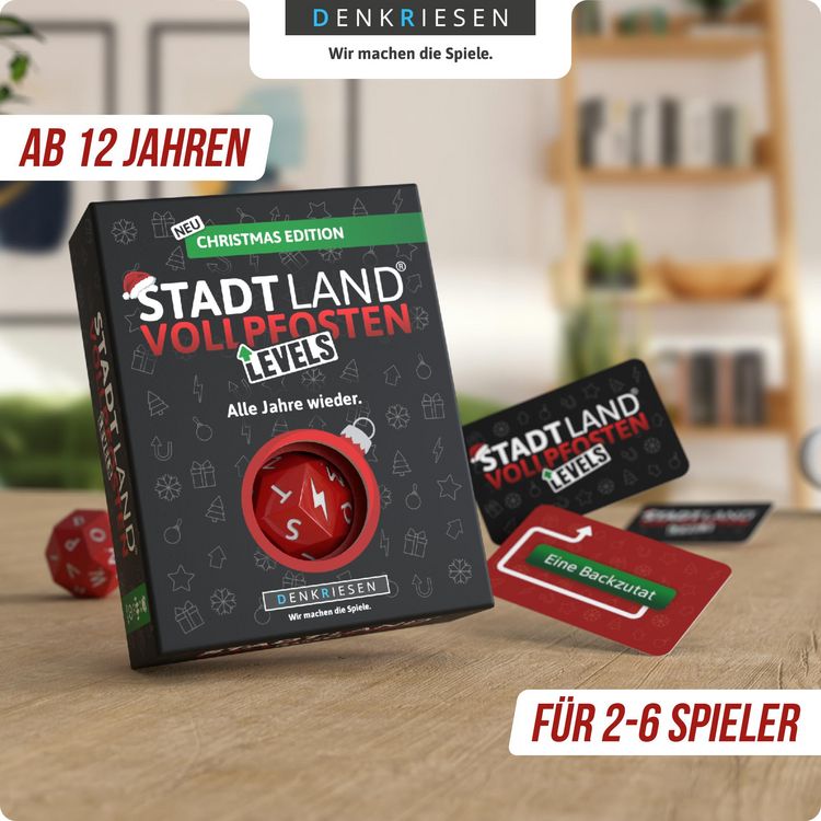 Stadt Land Vollpfosten Gioco da Tavolo Christmas Edition | a Partire da