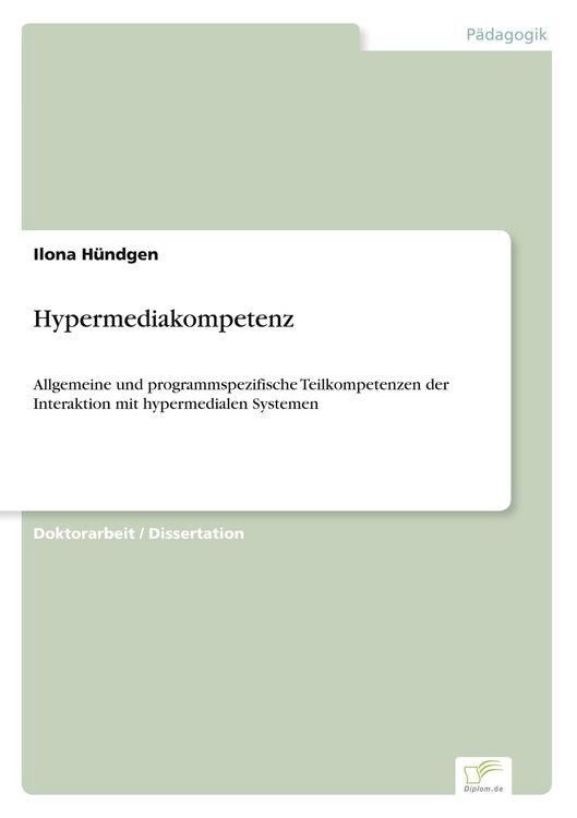 Produktbild: Hypermediakompetenz