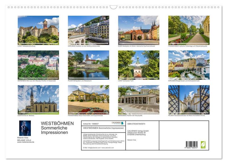 Produktbild: WESTB&Ouml;HMEN Sommerliche Impressionen (Wandkalender 2026 DIN A2 quer), CALVENDO Monatskalender