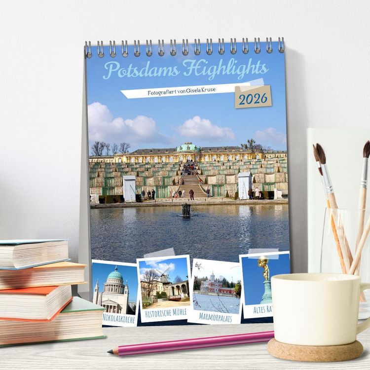 Produktbild: Potsdams Highlights (Tischkalender 2026 DIN A5 hoch), CALVENDO Monatskalender