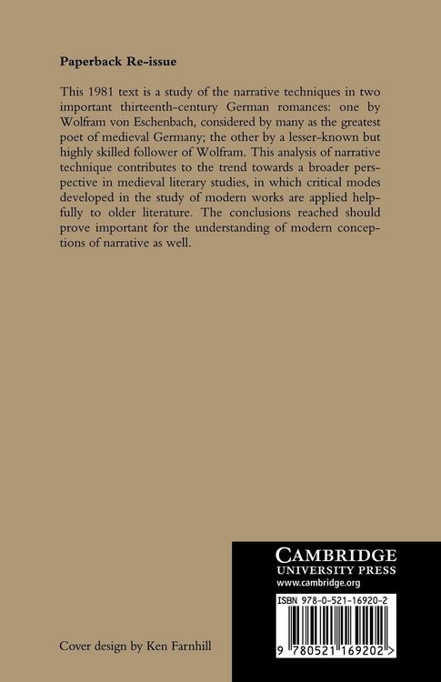 Produktbild: The Art of Narration in Wolfram's Parzival and Albrecht's J Ngerer Titurel