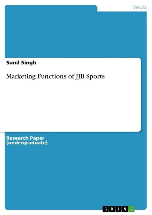 Produktbild: Marketing Functions of JJB Sports
