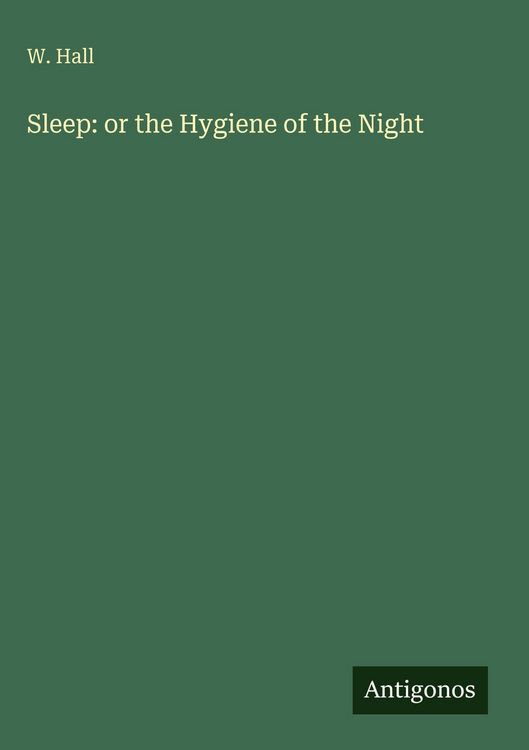 Produktbild: Sleep: or the Hygiene of the Night