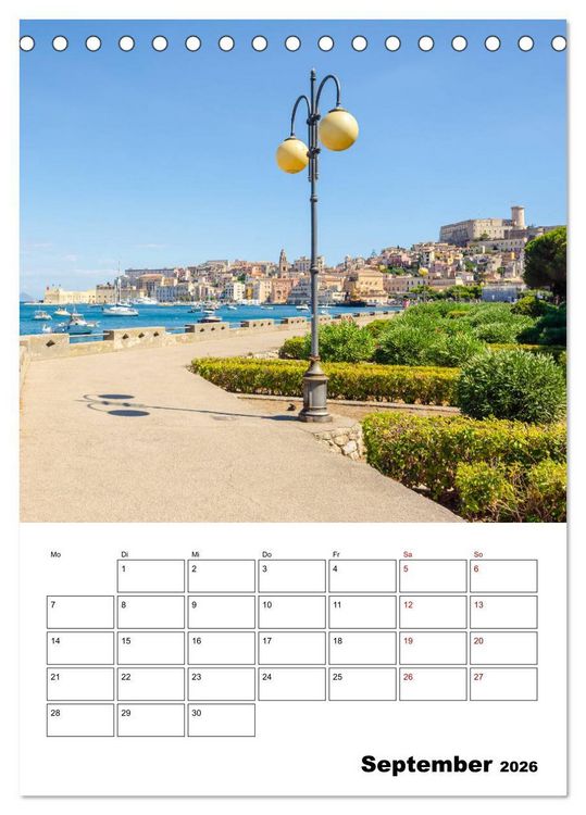 Produktbild: Gaeta Italien (Tischkalender 2026 DIN A5 hoch), CALVENDO Monatskalender