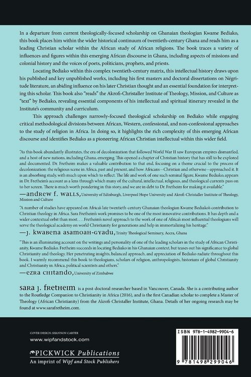 Produktbild: Kwame Bediako and African Christian Scholarship