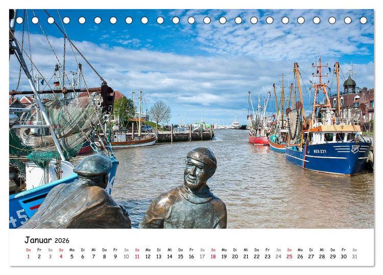 Produktbild: Deutschland- Nordsee und Ostsee (Tischkalender 2026 DIN A5 quer), CALVENDO Monatskalender