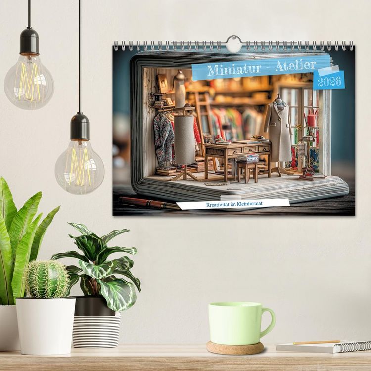 Produktbild: Miniatur - Atelier (Wandkalender 2026 DIN A4 quer), CALVENDO Monatskalender