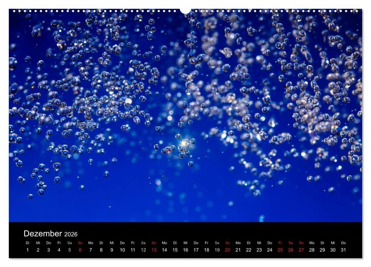 Produktbild: Wassertropfen (Wandkalender 2026 DIN A2 quer), CALVENDO Monatskalender
