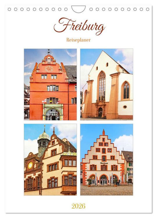 Produktbild: Freiburg - Reiseplaner (Wandkalender 2026 DIN A4 hoch), CALVENDO Monatskalender