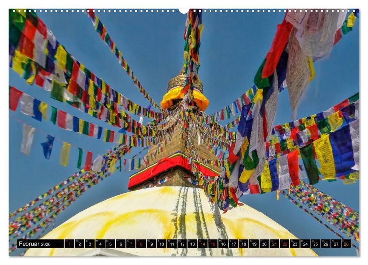 Produktbild: Nepal - das Dach der Welt (hochwertiger Premium Wandkalender 2026 DIN A2 quer), Kunstdruck in Hochglanz