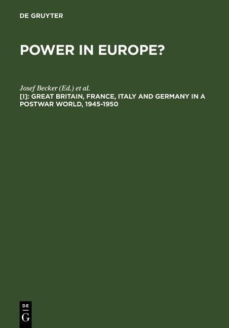 Produktbild: Great Britain, France, Italy and Germany in a Postwar World, 1945-1950