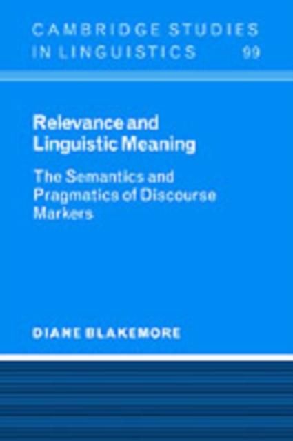 Produktbild: Relevance and Linguistic Meaning