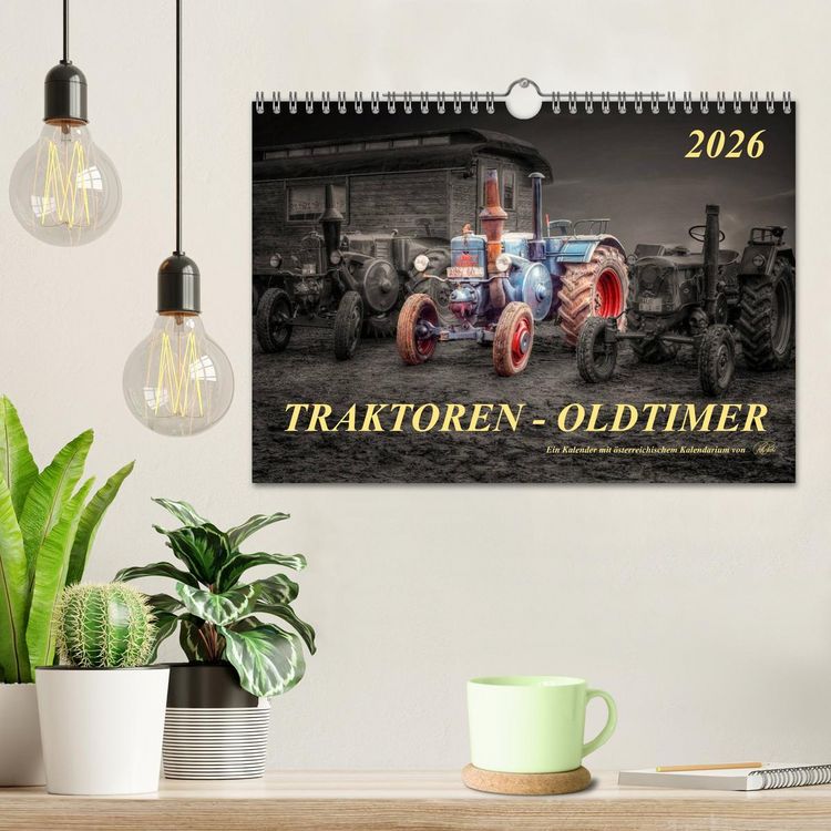 Produktbild: Traktoren - Oldtimer (Wandkalender 2026 DIN A4 quer), CALVENDO Monatskalender