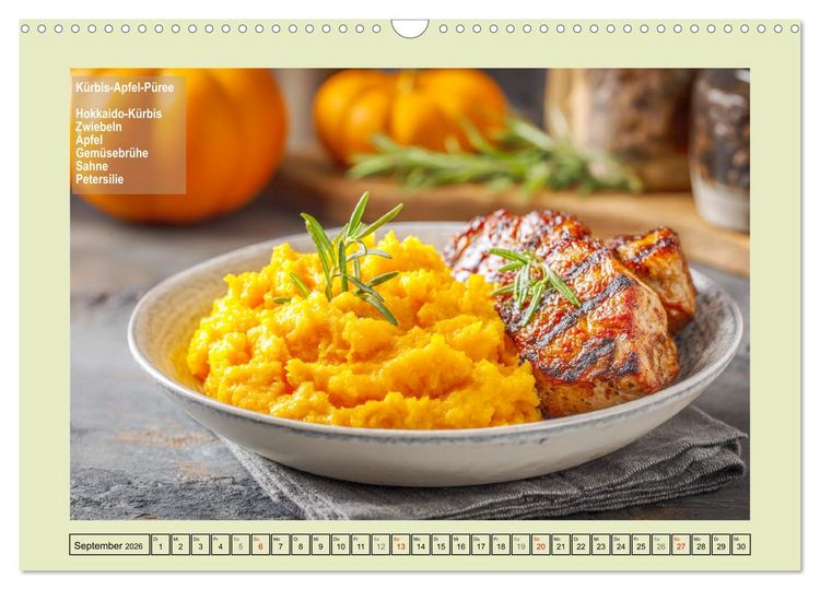 Produktbild: K&uuml;rbis-Freestyle-Kochen. Zutaten und Ideen. Mach dein Gericht daraus! (Wandkalender 2026 DIN A3 quer), CALVENDO Monatskalender