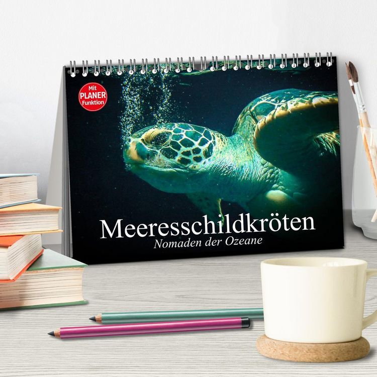 Produktbild: Meeresschildkr&ouml;ten. Nomaden der Ozeane (Tischkalender 2026 DIN A5 quer), CALVENDO Monatskalender