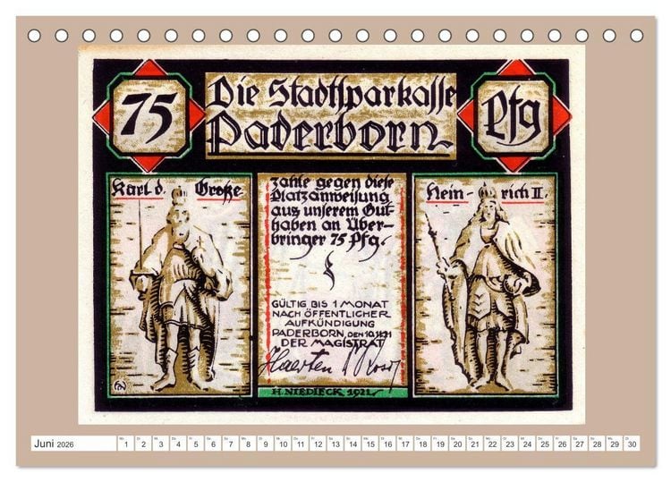 Produktbild: Gru&szlig; aus Paderborn (Tischkalender 2026 DIN A5 quer), CALVENDO Monatskalender